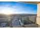 Incredible panoramic views from the balcony, showcasing the city skyline and distant mountains at 4381 W Flamingo Rd # 3303, Las Vegas, NV 89103