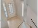 View of the foyer featuring a decorative glass front door and tile flooring at 5309 Tartan Hill Ave, Las Vegas, NV 89141