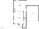 Floor plan featuring a kitchen, living room, porch, and garage for convenient living at 7211 Hickory Post Ave, Las Vegas, NV 89179
