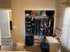 Walk in closet with desk and shelf space at 8113 Mineola Palms St, Las Vegas, NV 89139