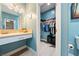 Walk-in closet and vanity provides ample storage at 1000 E Enchanted Mesa St, Pahrump, NV 89048