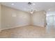 Inviting living area with recessed lighting, a ceiling fan, and tile floors at 11094 Arcadia Sunrise Dr, Henderson, NV 89052