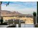 Outdoor dining area features expansive views of the surrounding desert landscape at 11660 Summit Club Dr # 204, Las Vegas, NV 89135