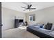 Bedroom featuring ceiling fan at 1417 Joshua Way, Las Vegas, NV 89101