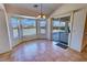 Charming dining area with bay windows and backyard access at 2080 Mount Charleston Dr, Pahrump, NV 89048