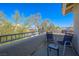 Enjoy this balcony with comfortable seating and beautiful desert landscaping at 2194 Camel Mesa Dr, Laughlin, NV 89029