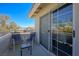 Enjoy this balcony with comfortable seating and beautiful neighborhood views at 2194 Camel Mesa Dr, Laughlin, NV 89029