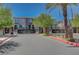 Gated community entrance featuring modern design and meticulous landscaping at 25 Barbara Ln # 67, Las Vegas, NV 89183