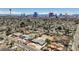 Expansive aerial shot of home's neighborhood and the Las Vegas skyline at 2711 Ashby Ave, Las Vegas, NV 89102