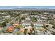 Scenic aerial shot of the neighborhood featuring lush greenery, mature trees, and distant mountain views at 2711 Ashby Ave, Las Vegas, NV 89102