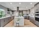 Modern kitchen with a large island, stainless steel appliances, and stylish cabinetry at 2711 Ashby Ave, Las Vegas, NV 89102