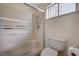 Clean and well-maintained bathroom with a glass-enclosed shower and toilet at 2974 Lindell Rd, Las Vegas, NV 89146