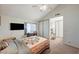 Bright bedroom featuring vaulted ceiling, large closets, and a window providing natural light at 2974 Lindell Rd, Las Vegas, NV 89146