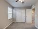 Bedroom with ceiling fan and a sliding closet door at 3026 Coveri Ct, Las Vegas, NV 89141