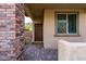 Charming front entrance with brick accents and a well-maintained walkway at 3034 Scenic Rhyme Ave, Henderson, NV 89044