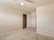 Bedroom with neutral colored walls, carpet, closet, and white trim at 3516 Bryan Keith Ave, North Las Vegas, NV 89031