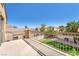 This outdoor balcony overlooks landscaped yard with beautiful wrought iron railing at 3645 Bella Legato Ave, North Las Vegas, NV 89081