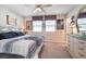 Main bedroom featuring decorative accents and natural light at 3681 Via Sonja Ave, Las Vegas, NV 89115