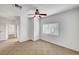 Bright bedroom with window and ceiling fan at 4020 Smokey Fog Ave # 201, North Las Vegas, NV 89081