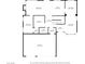 Detailed floor plan showcasing layout with dimensions for the kitchen, living room, bedrooms, and garage at 4516 Whelk Pl, North Las Vegas, NV 89031