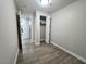 Cozy bedroom with an open closet and view into the hallway at 4525 Dean Martin Dr # 503, Las Vegas, NV 89103