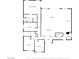 Layout of the home, featuring a primary bedroom, bedrooms, bathrooms, a living room, and a kitchen at 5209 Rim View Ln, Las Vegas, NV 89130