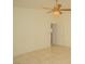 Bedroom with tile flooring, a ceiling fan, and a closet at 5989 Sierra Medina Ave, Las Vegas, NV 89139