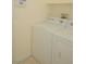 Practical laundry area equipped with standard washer and dryer units at 5989 Sierra Medina Ave, Las Vegas, NV 89139