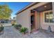 Charming front entrance with stone walkway and inviting curb appeal at 6156 Twilight Cove Cir, Las Vegas, NV 89131