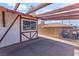 This covered patio offers a relaxing view of the backyard at 6731 Fallona Ave, Las Vegas, NV 89156