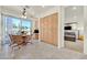 Bright kitchen with built-in cabinets, a breakfast table and views to the backyard at 8460 Carmel Ridge Ct, Las Vegas, NV 89113