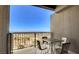 Private balcony with furniture and scenic city views at 211 E Flamingo Rd # 1707, Las Vegas, NV 89169