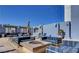 This outdoor lounge area has fire pit, lounge chairs and open sky views at 211 E Flamingo Rd # 1707, Las Vegas, NV 89169