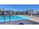 Relax and enjoy the swimming pool and lounge area with city views at 211 E Flamingo Rd # 1707, Las Vegas, NV 89169