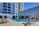 Enjoy the community pool and lounge area with views of the surrounding city at 211 E Flamingo Rd # 1707, Las Vegas, NV 89169