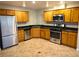 Well-equipped kitchen with stainless steel appliances and ample cabinet space at 2223 Rugged Mesa Dr, Laughlin, NV 89029