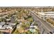 Aerial view showcasing lush landscaping and a refreshing pool for outdoor enjoyment at 2301 W El Camino Ave, Las Vegas, NV 89102