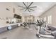 Community fitness center with modern exercise equipment and ceiling fans at 2375 Malaga Peak St, Las Vegas, NV 89135