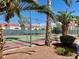 Well-maintained community tennis court with shade trees at 2725 S Nellis Blvd # 1158, Las Vegas, NV 89121