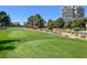 Expansive view of a well-maintained golf course featuring a lush green fairway and mature trees at 3157 Pinehurst Dr # B, Las Vegas, NV 89109