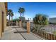 View of a home balcony with a railing overlooking desert landscaping at 3741 Lily Haven Ave, Las Vegas, NV 89120