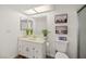 Well-lit bathroom featuring a clean vanity, mirror, and essential fixtures, offering convenience and functionality at 3883 Desert Marina Dr # 245, Laughlin, NV 89029