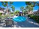 Sparkling community pool with poolside seating, gazebo, and meticulously kept grounds at 3883 Desert Marina Dr # 245, Laughlin, NV 89029