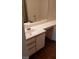 Bathroom featuring a vanity and sink, bathtub and hardwood floors at 5750 E Hacienda Ave # 202, Las Vegas, NV 89122