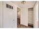 Hallway featuring closet and doorway to another room at 6120 Cairo Cir, Las Vegas, NV 89107