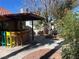 Backyard featuring a covered patio with a tiki bar at , Henderson, NV 89074