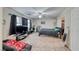 Large bedroom with a ceiling fan and closet space at 10332 George Hart Ct, Las Vegas, NV 89129