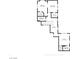 Detailed floorplan showcasing the layout of the second floor with labelled dimensions at 11504 White Cliffs Ave, Las Vegas, NV 89138