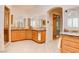 Bathroom boasting a vanity with Hollywood lighting and access to a shower at 1584 Bermuda Dunes Dr, Boulder City, NV 89005