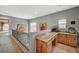 Cozy loft area with a granite countertop, wooden cabinets, and scenic views at 2503 Kaymin Ridge Rd, Henderson, NV 89052